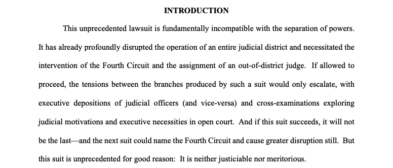 UNITED STATES OF AMERICA v. CHIEF JUDGE GEORGE L. RUSSELL III Case No. 1:25-cv-2029