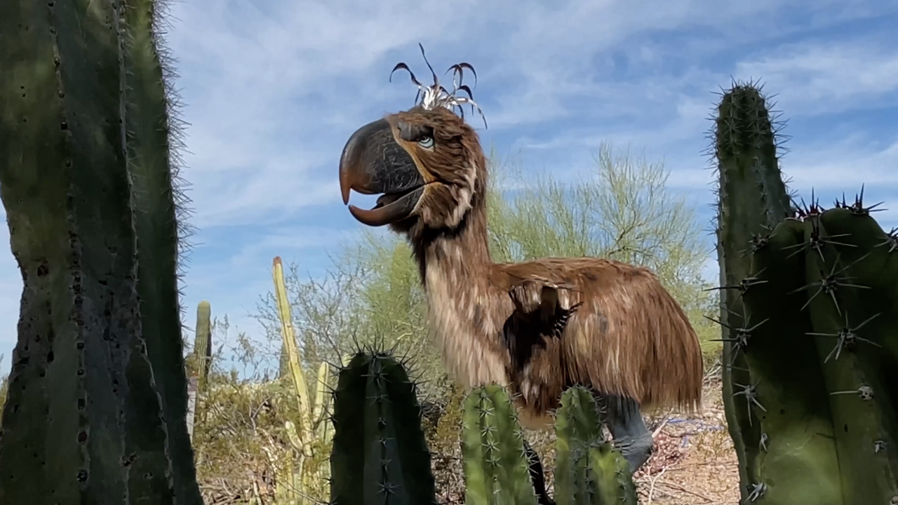 A view from the ‘Dinosaurs in the Desert’ exhibit