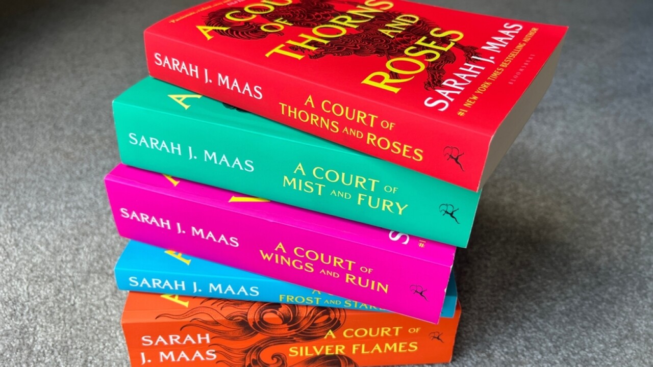 A Court of Thorns and Roses book series by Sarah J Maas.