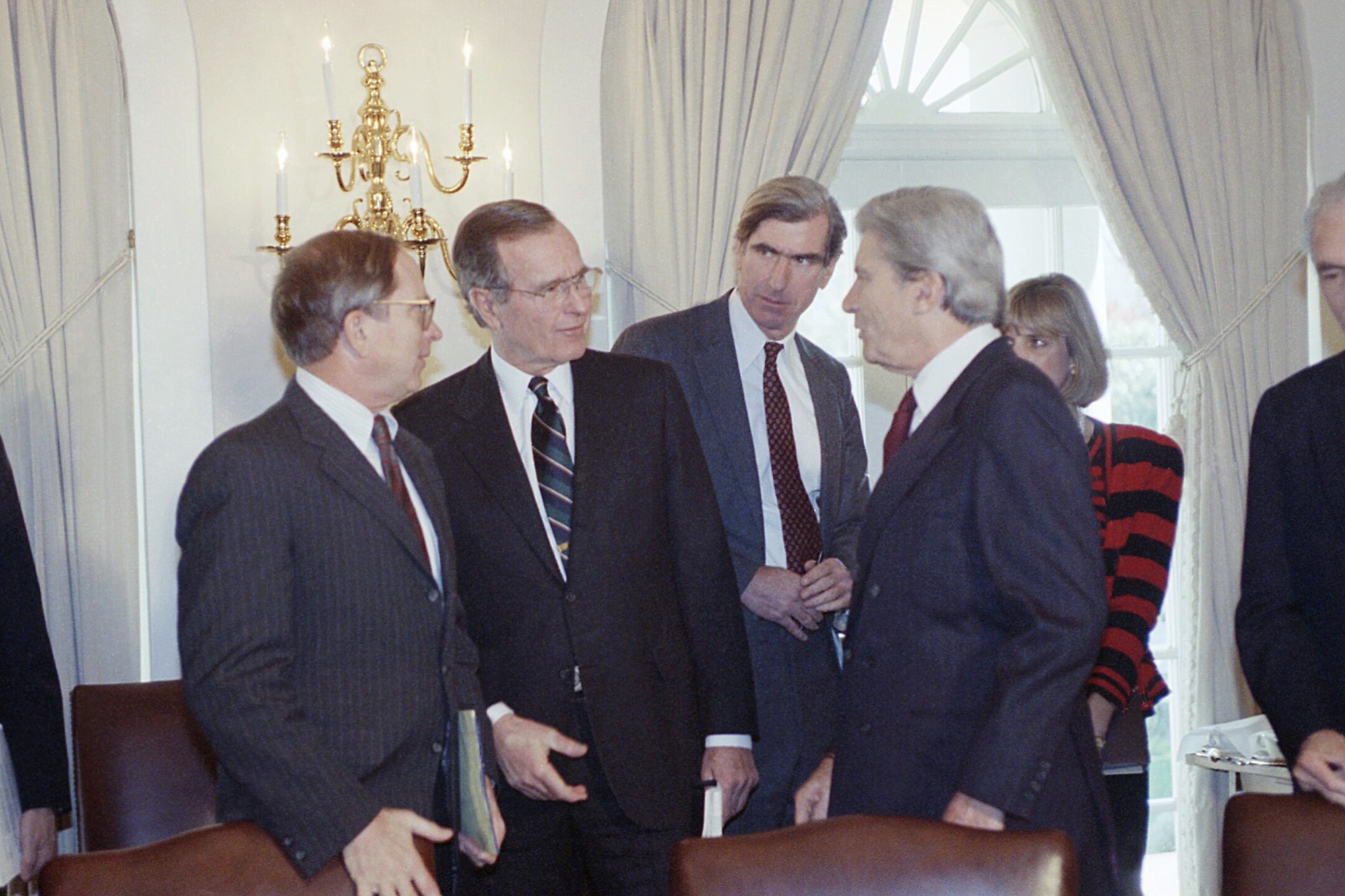 President George H. Bush and John Warner