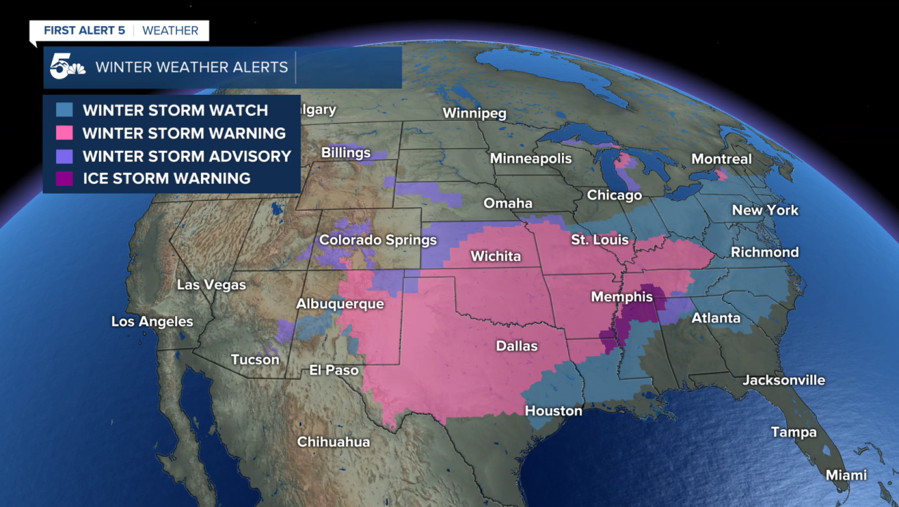 National Winter Weather Alerts