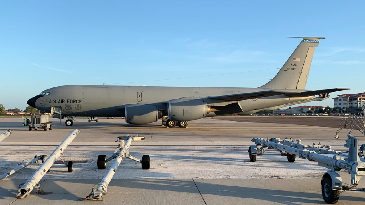 Macdill Air Force Base Performs Flyovers To Honor Front Line Heroes
