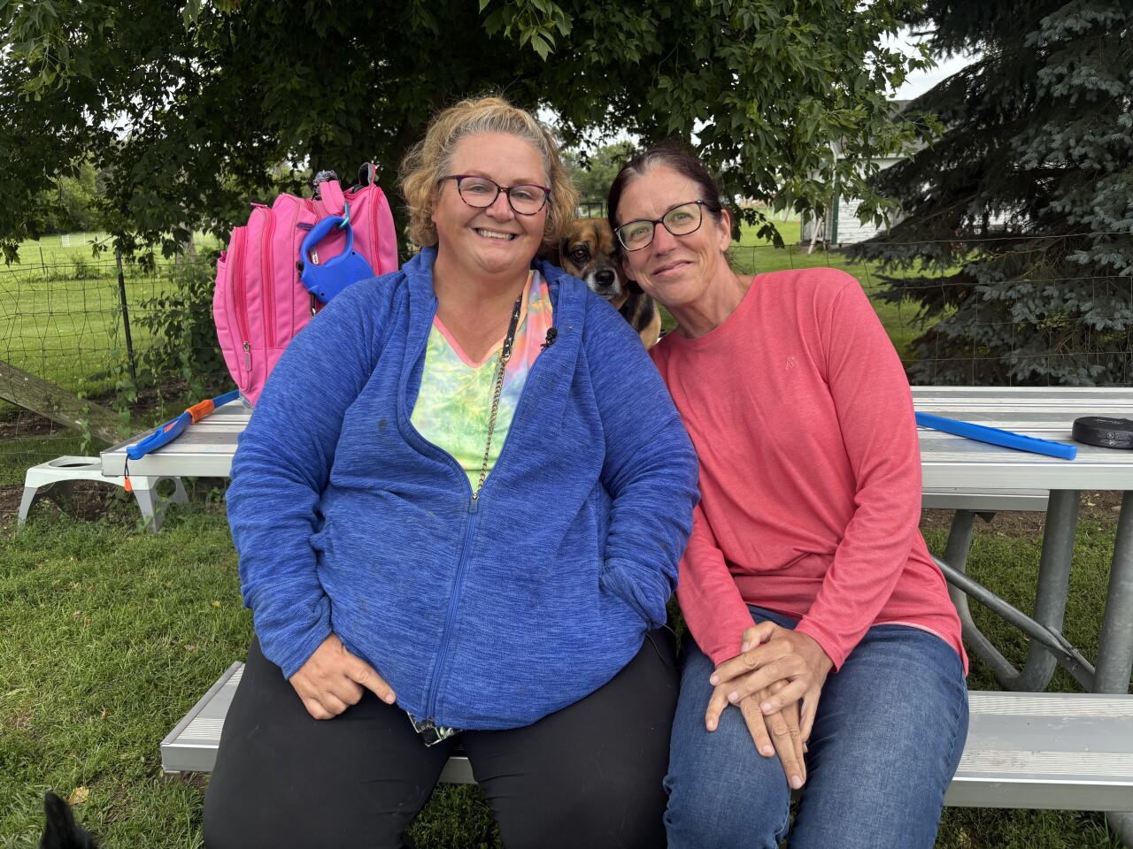 Kathy Sayles and Jana Voskuil are dog lovers in the Waupun community