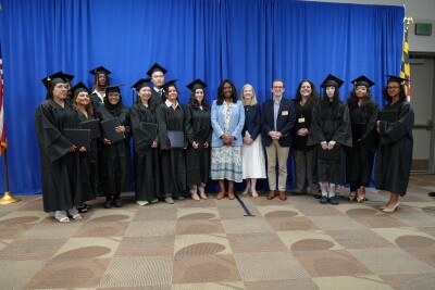 Graduates of Howard County Library System's Project Literacy with their External High School Diplomas