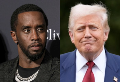 This combination of photos shows Sean "Diddy" Combs, left, and President Donald Trump, right.