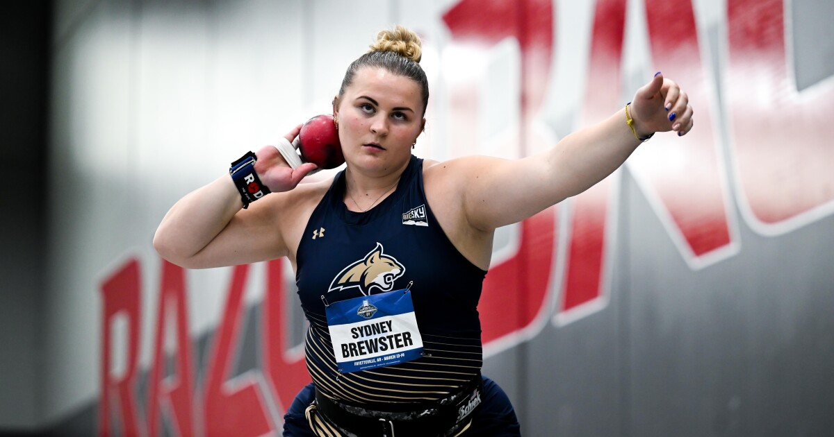 Montana State thrower Sydney Brewster All-American at NCAA Indoor Championships