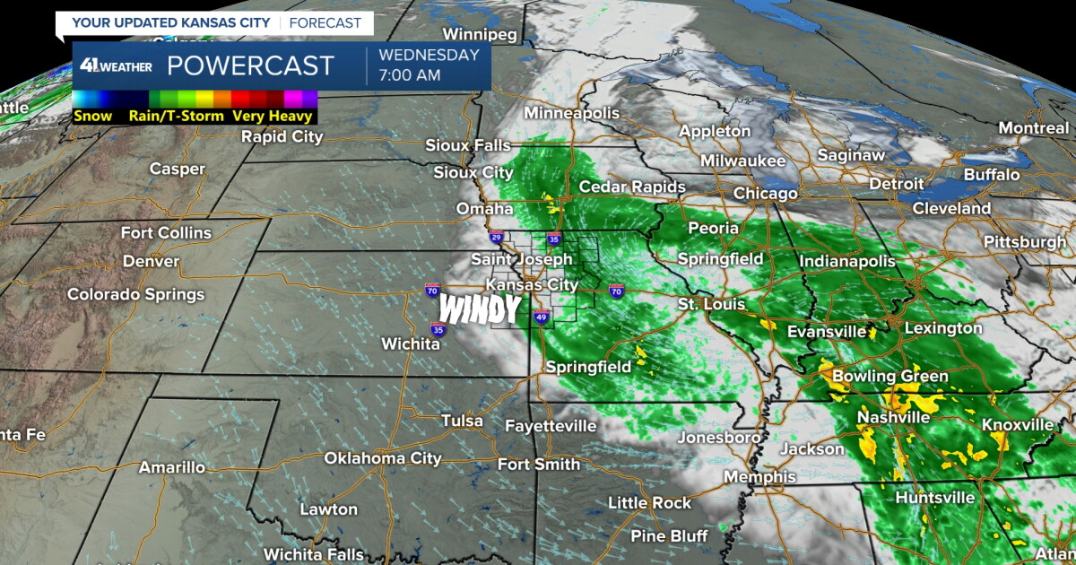 Storm Forecast: Rain and Winds Hit Kansas City