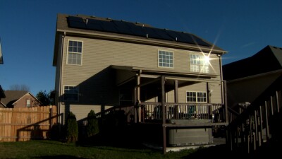 Daniel Carpenter home in Clarksville with solar panels