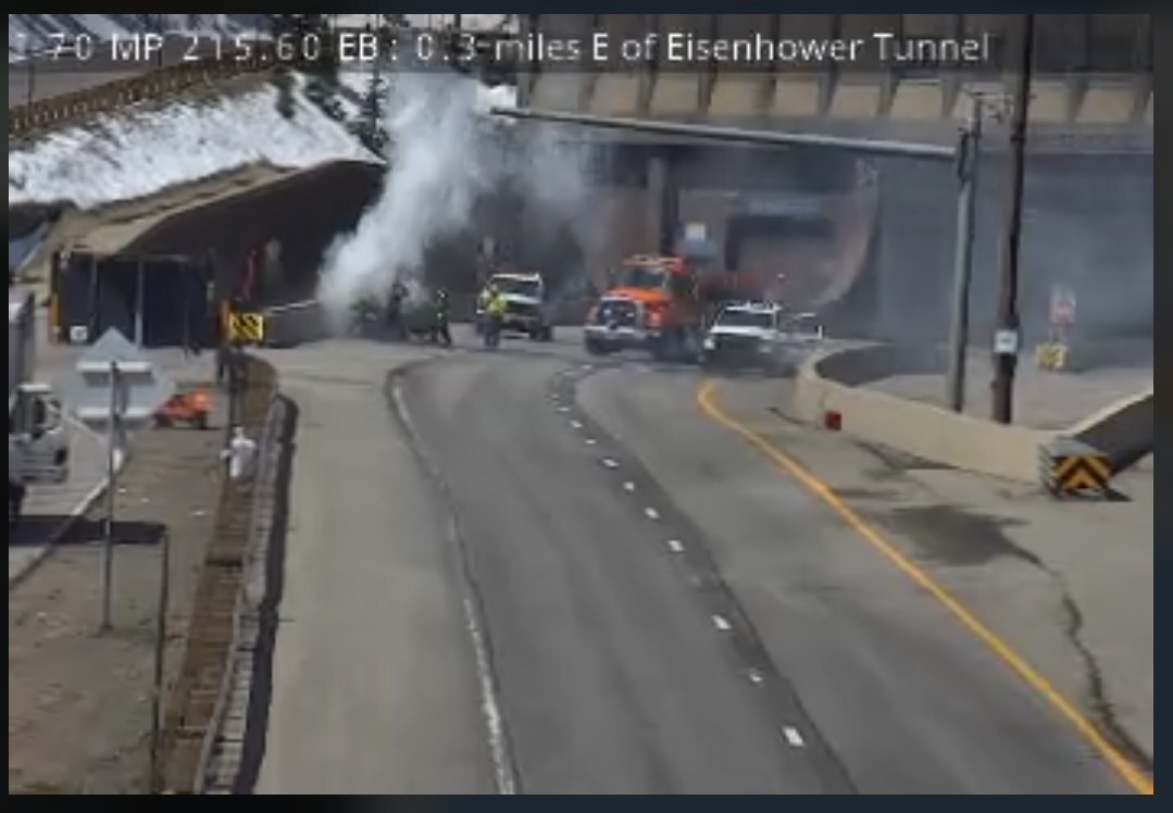 I-70 shut down in both directions at the Eisenhower Tunnel due to vehicle fire .jpg