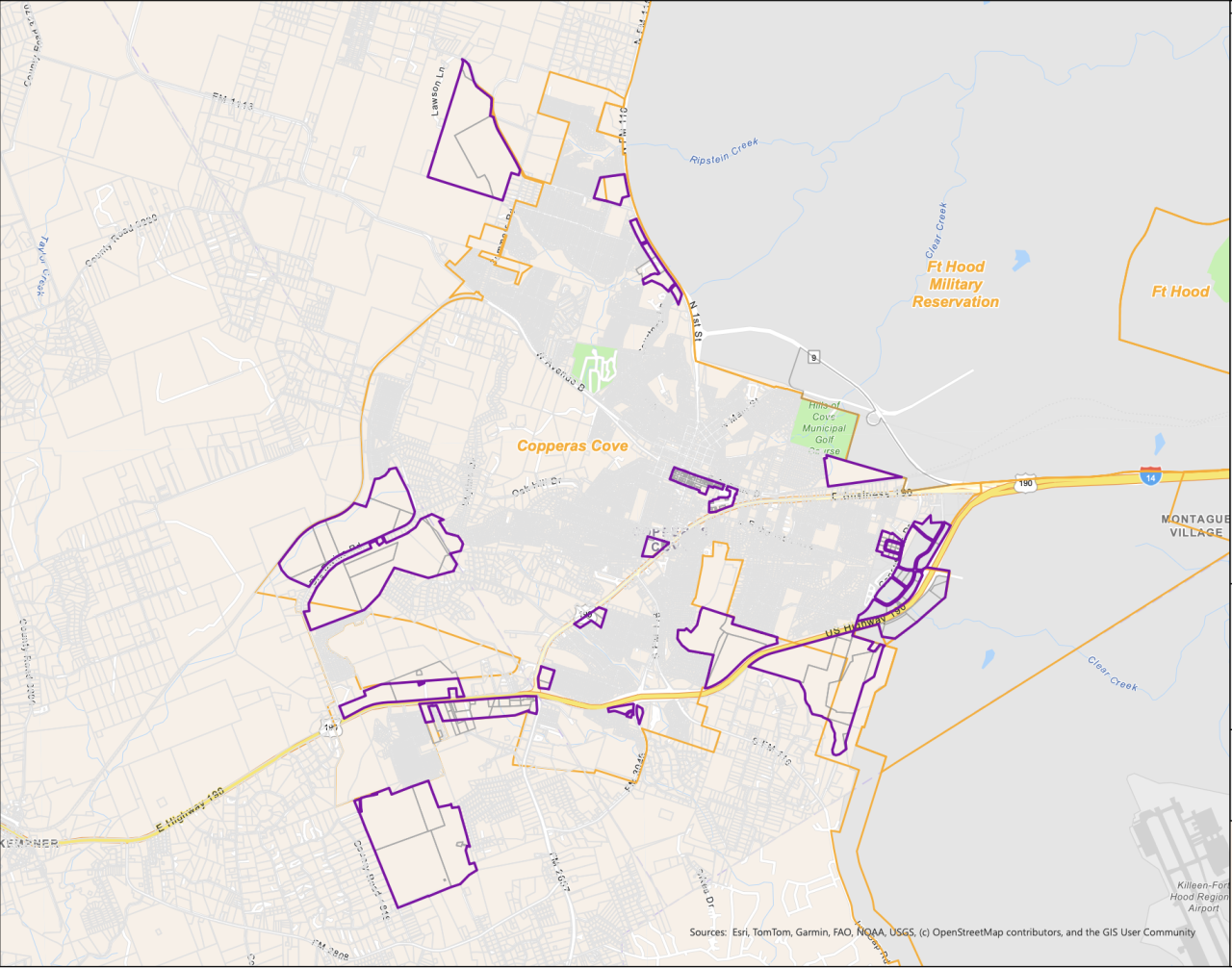 Copperas Cove TIRZ Proposed Area