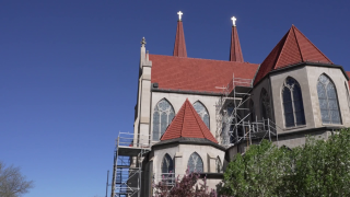 Roof restoration continues at Cathedral of St. Helena