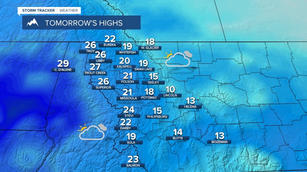 Saturday Temps
