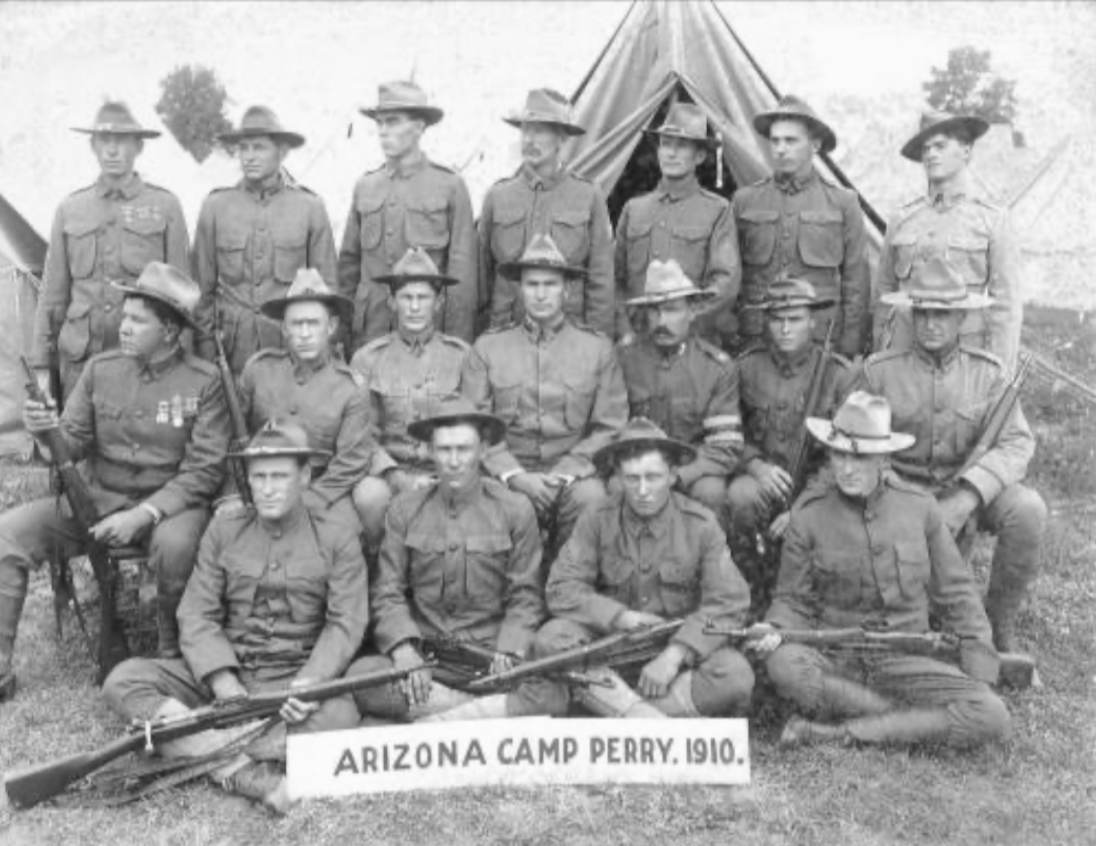 Arizona National Guard marksmen in 1910
