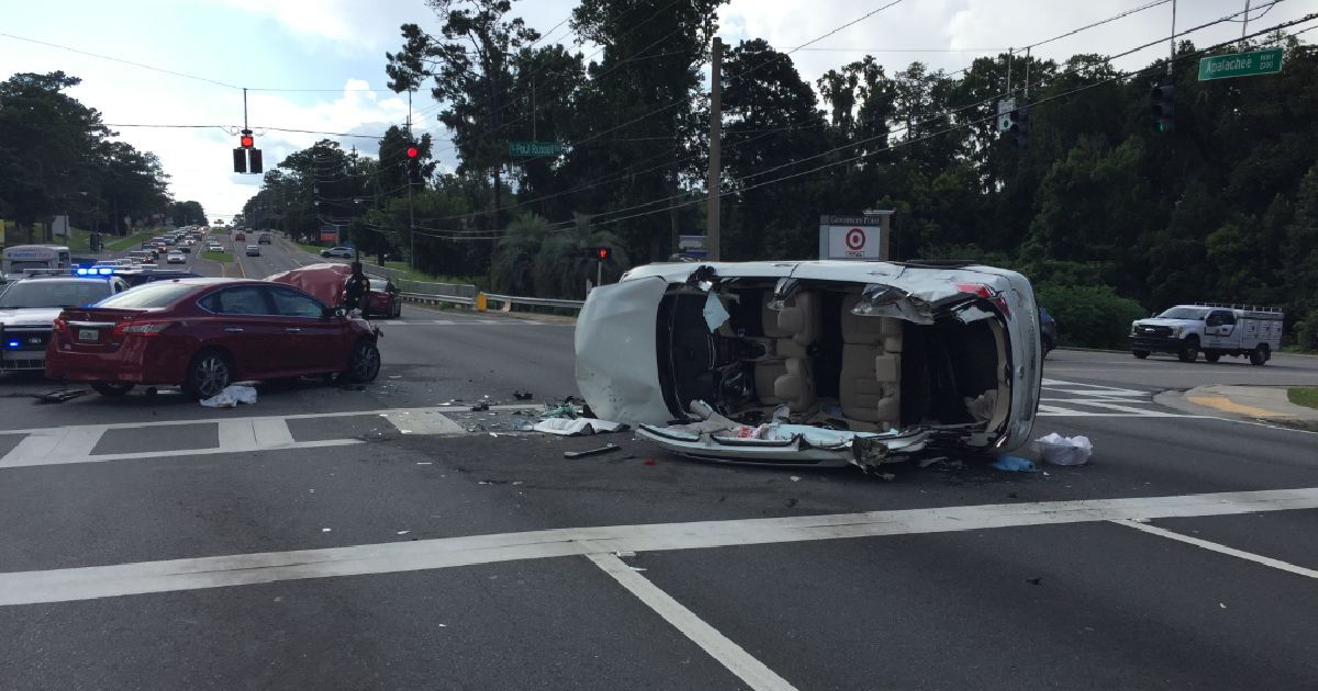 Target Accident Lanes blocked after crash near Target store on Apalachee Parkway