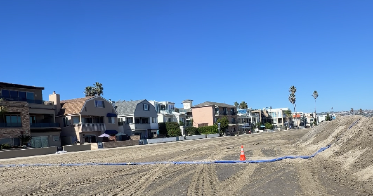 Mission Bay sand berms hold firm as crews battle one more day of super high tides threatening homes