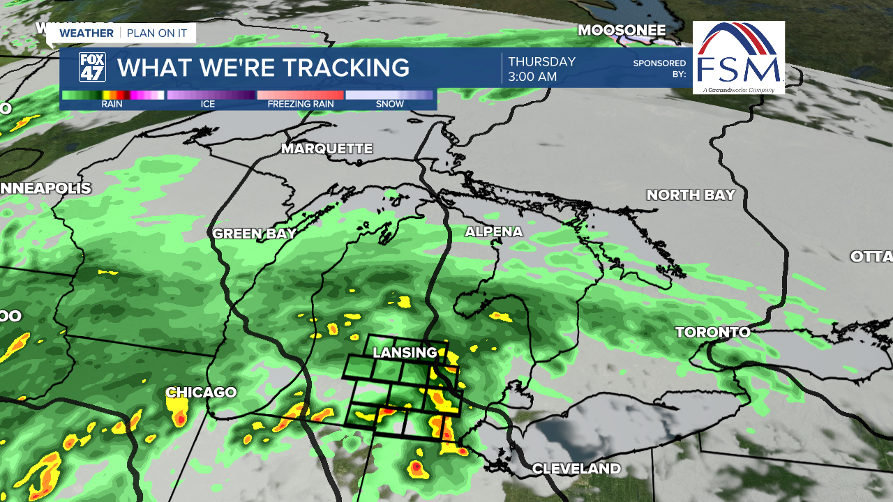 Showers and Tame Storms Possible Beginning Wednesday Night into Thursday