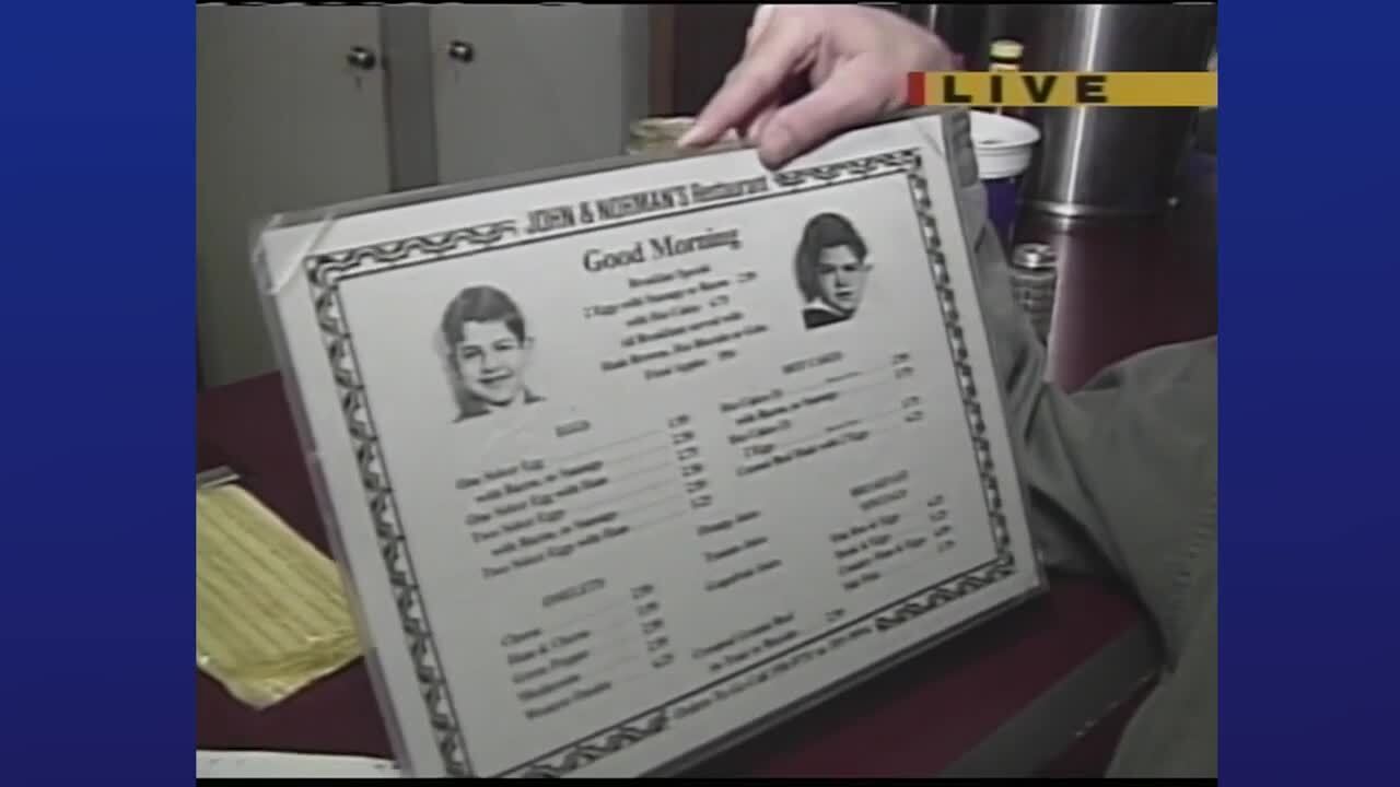 John and Norman's menu