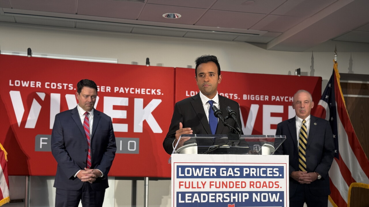 Vivek Ramaswamy with Rob McColley and Matt Huffman