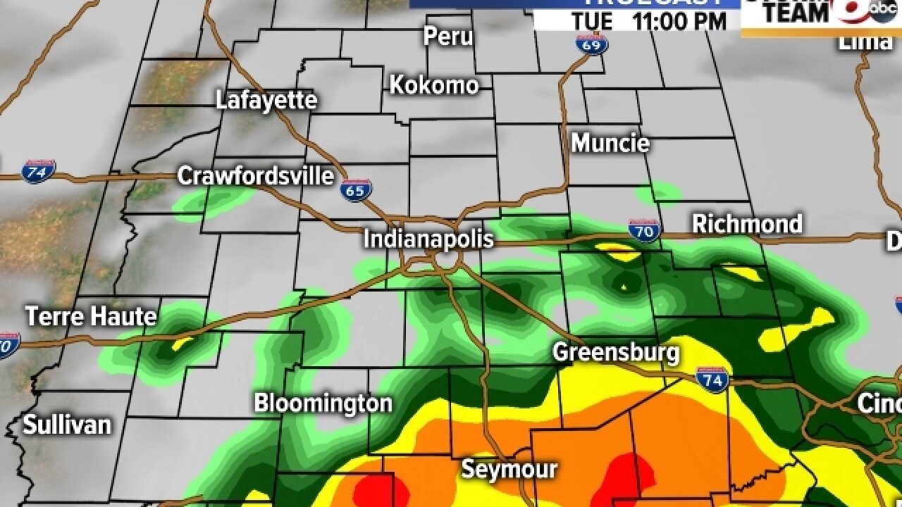 TIMELINE: Severe weather moves through Indiana