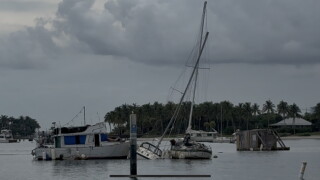 Riviera Beach Derelict sail boat