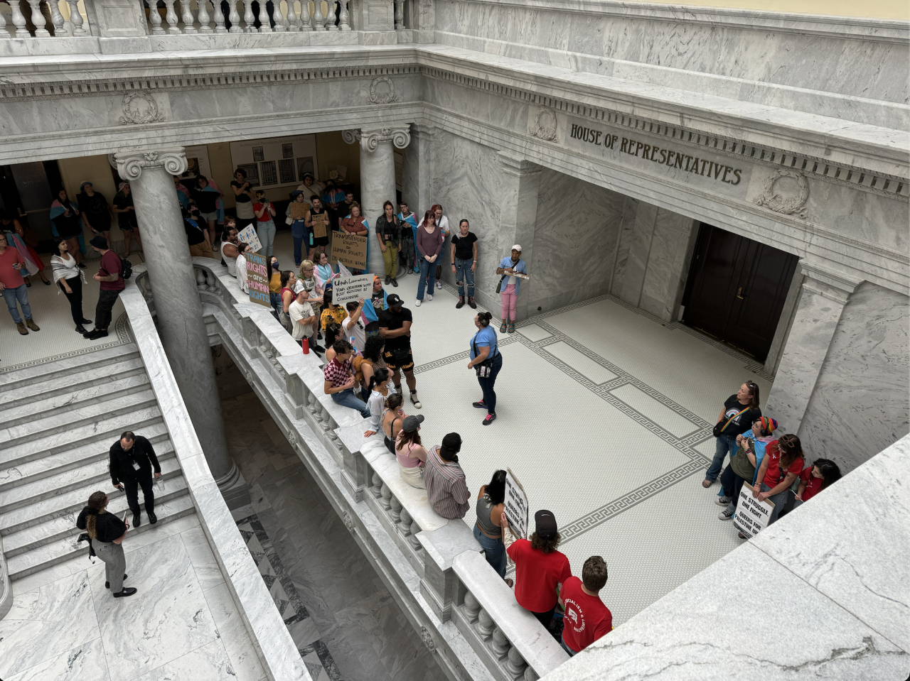 trans rights protest