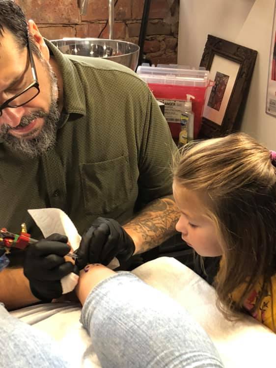 5-year-old tattoo artist