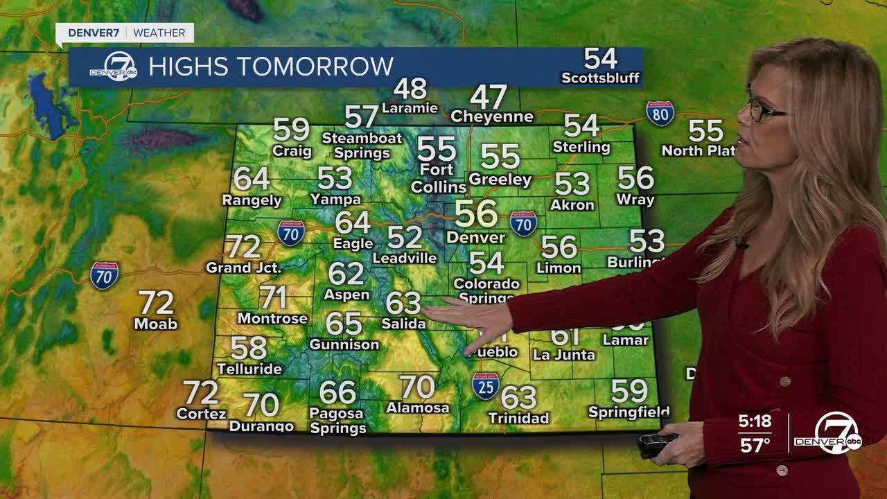 State highs on Monday