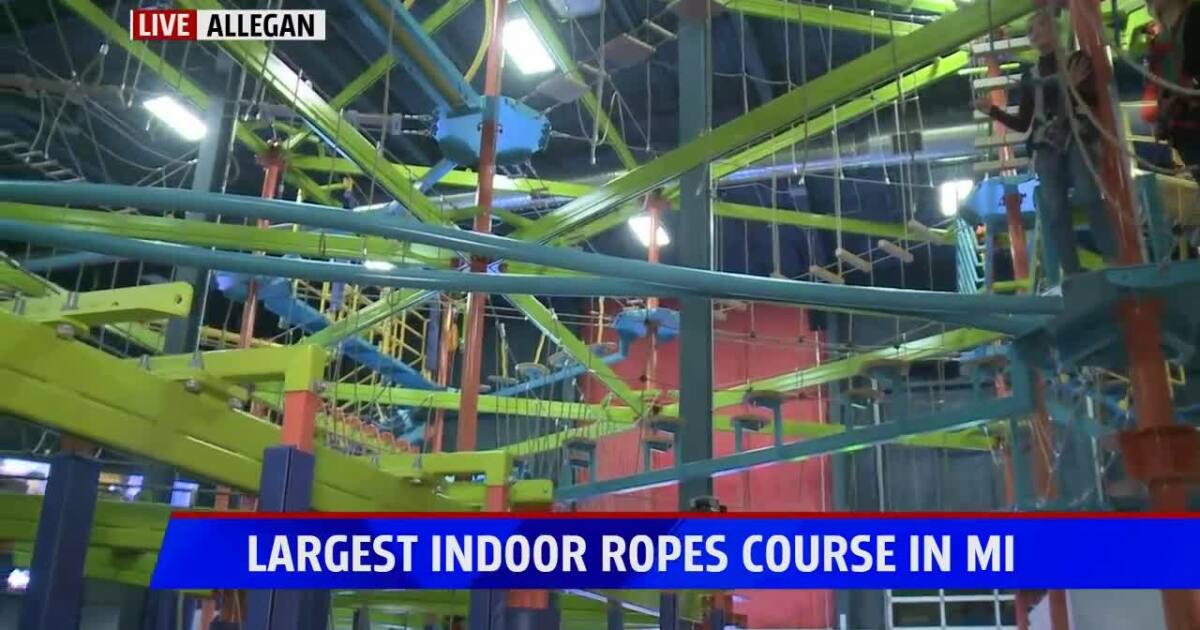 Allegan is home to largest indoor ropes course in Michigan