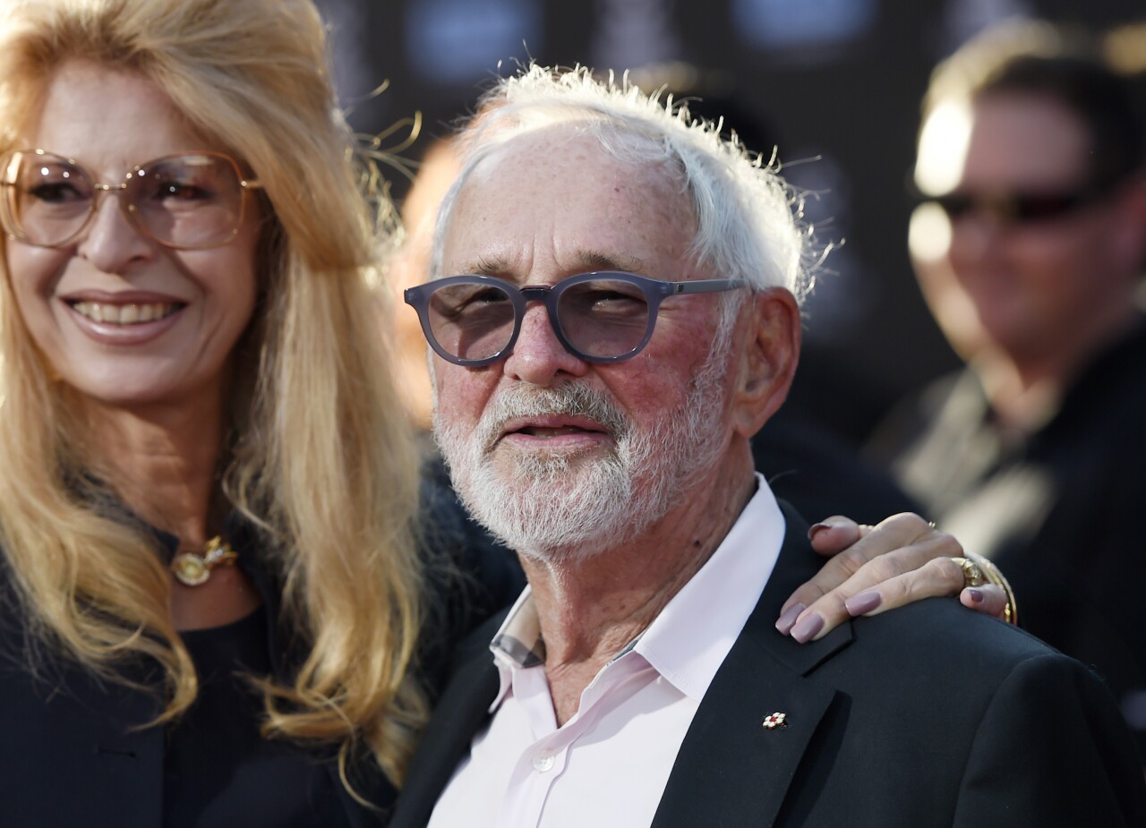 Norman Jewison with wife in 2017