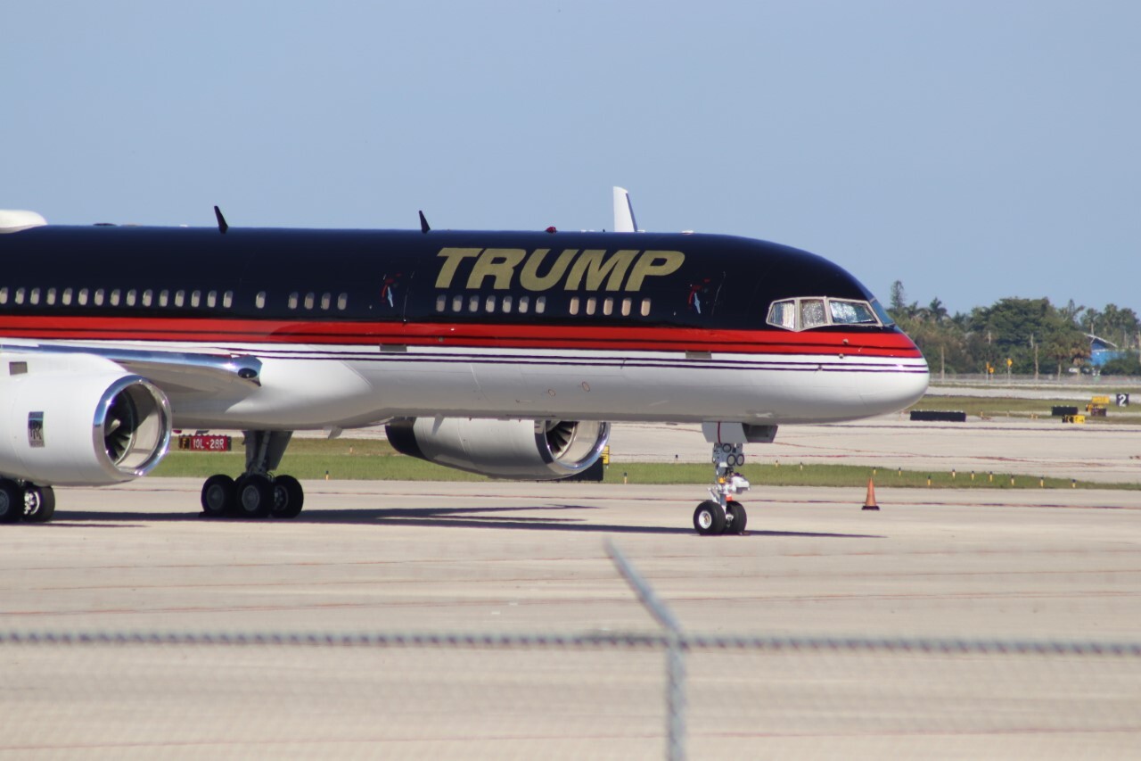 Trump Plane Spotted At Palm Beach International Airport trump-plane-spotted-at-palm-beach-international-airport