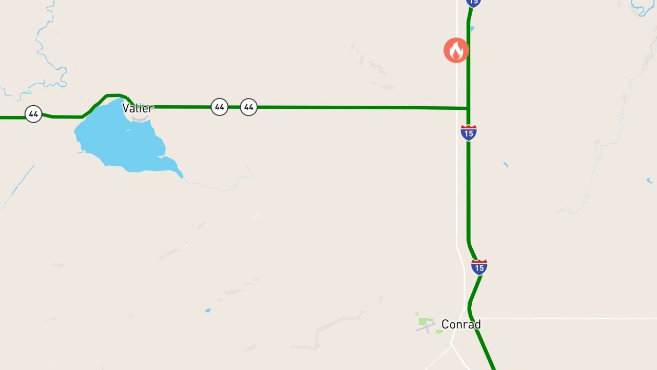 Wildfire near Conrad