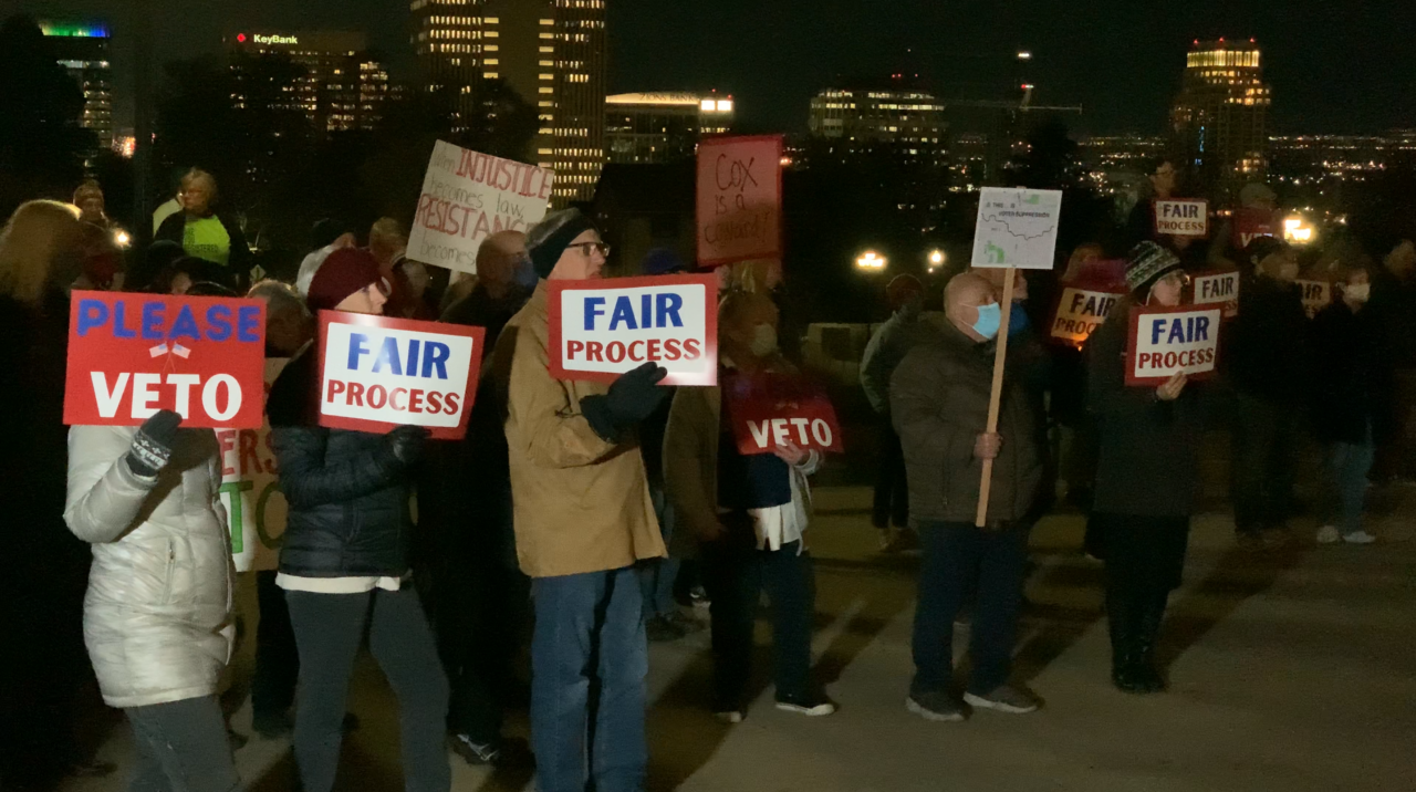 Redistricting protest