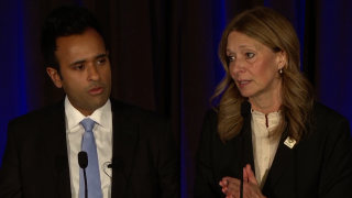 Vivek Ramaswamy and Amy Acton
