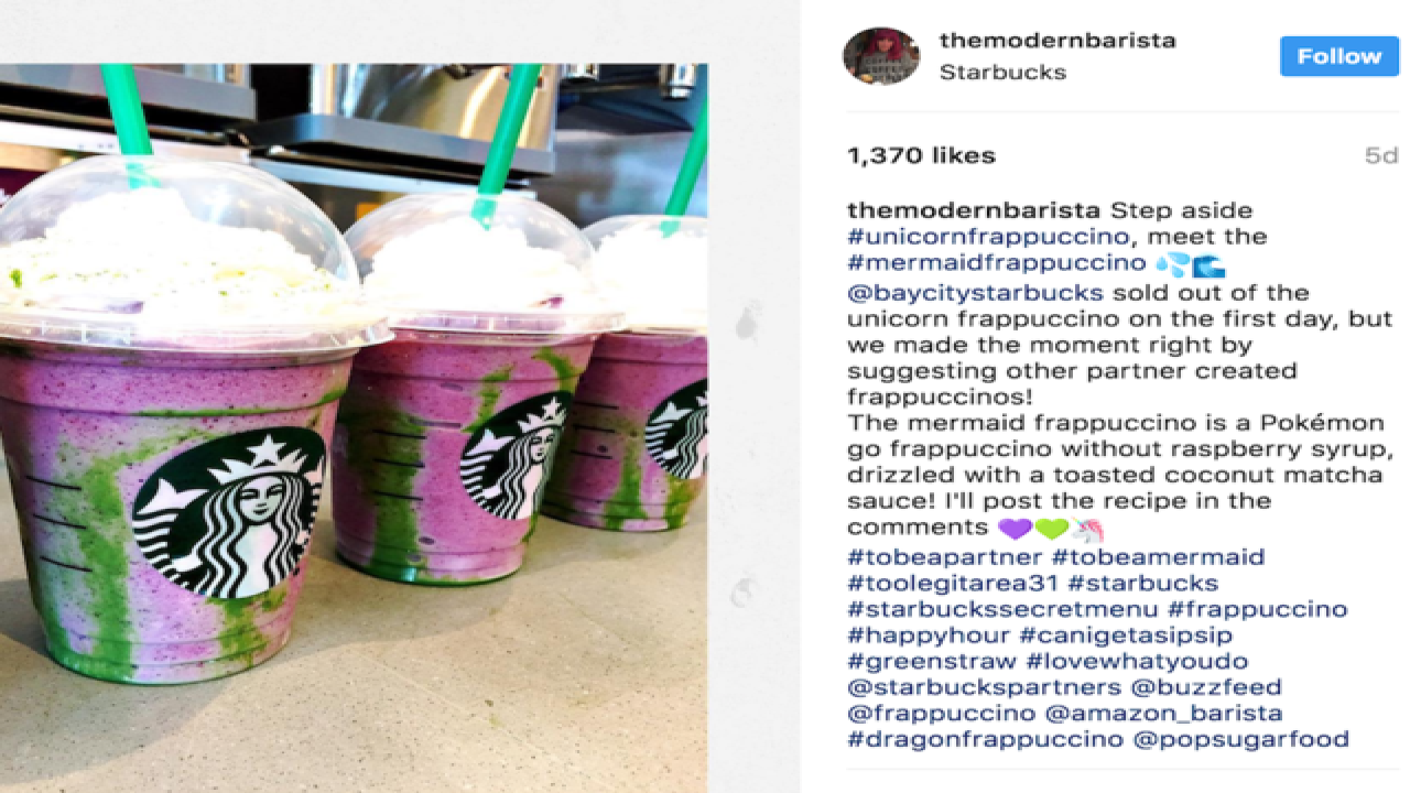 Mermaid Frappuccino Is Starbucks Newest Secret Drink