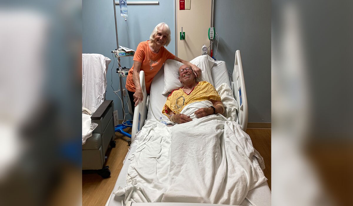 Donald Keaton in hospital 