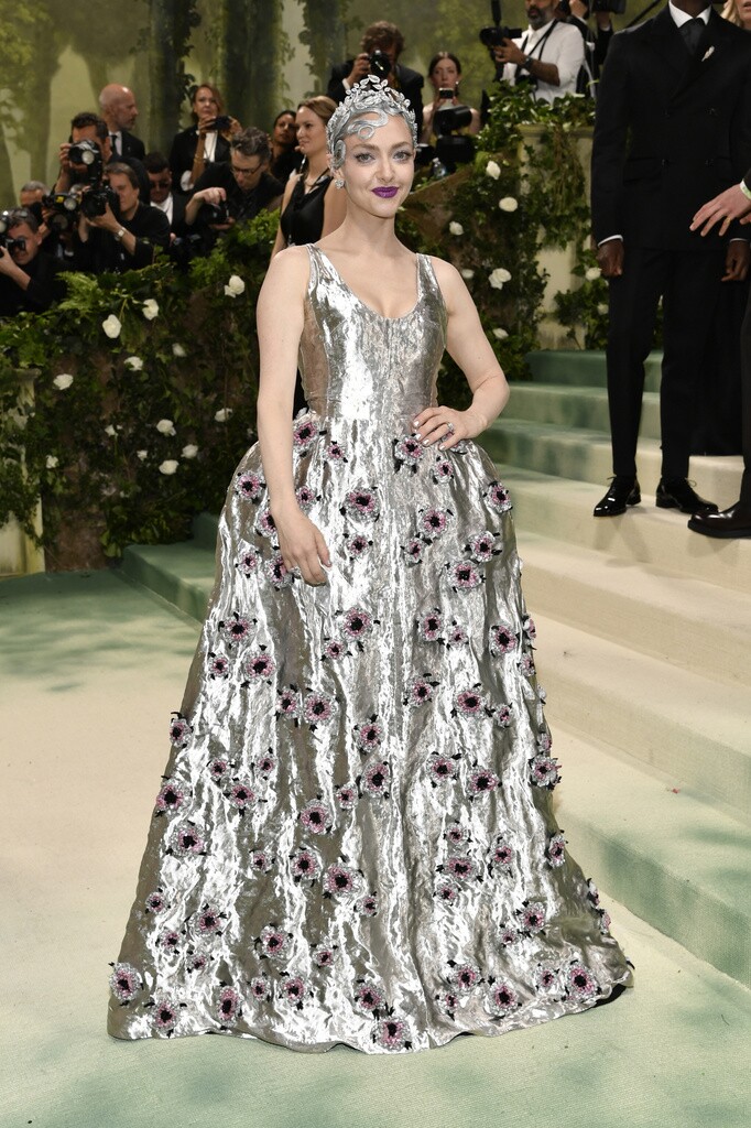 Amanda Seyfried attends The Metropolitan Museum of Art's Costume Institute benefit gala.