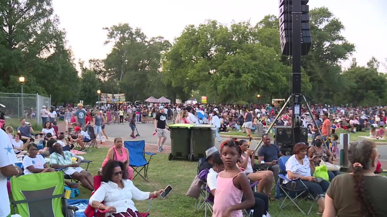 2022 Fourth of July celebration at Dogwood Dell in Richmond, Virginia.