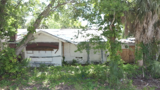 Condemned home, St. Petersburg Florida.