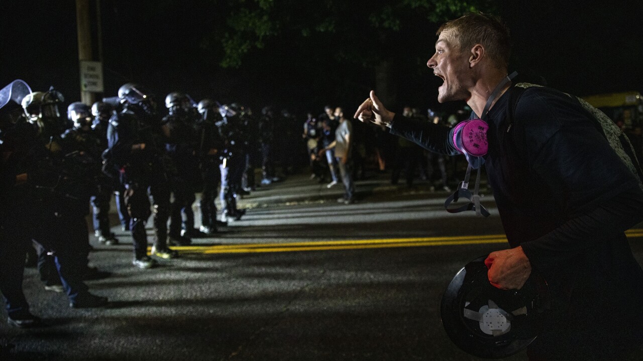 APTOPIX Portland Protest