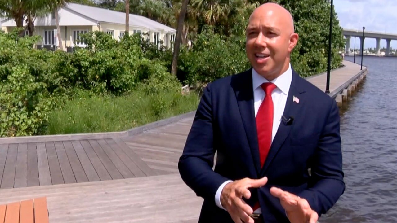 U.S. Rep. Brian Mast speaks about Canal Point toxic algae, July 1, 2022