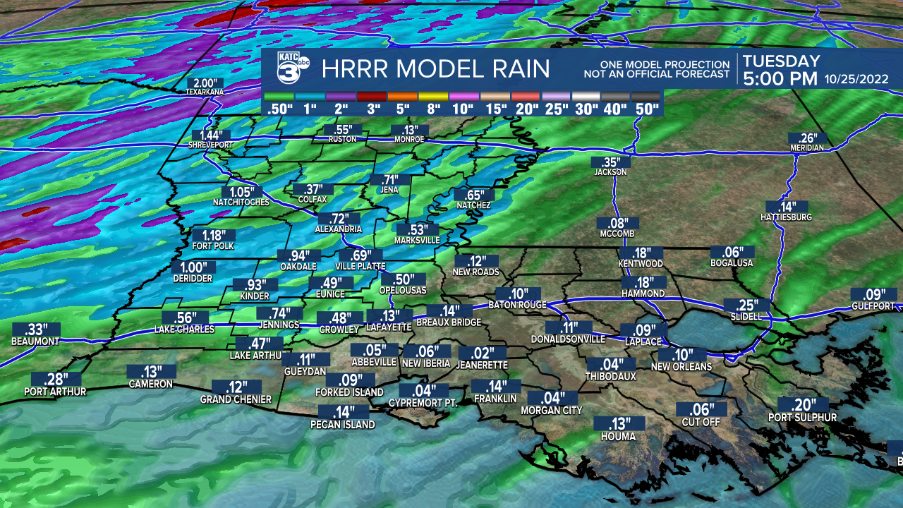 Extended HRRR Accumulation Acadiana.png