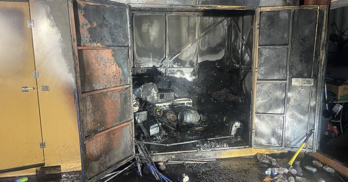 Colorado Springs Fire responds to small storage fire Monday night