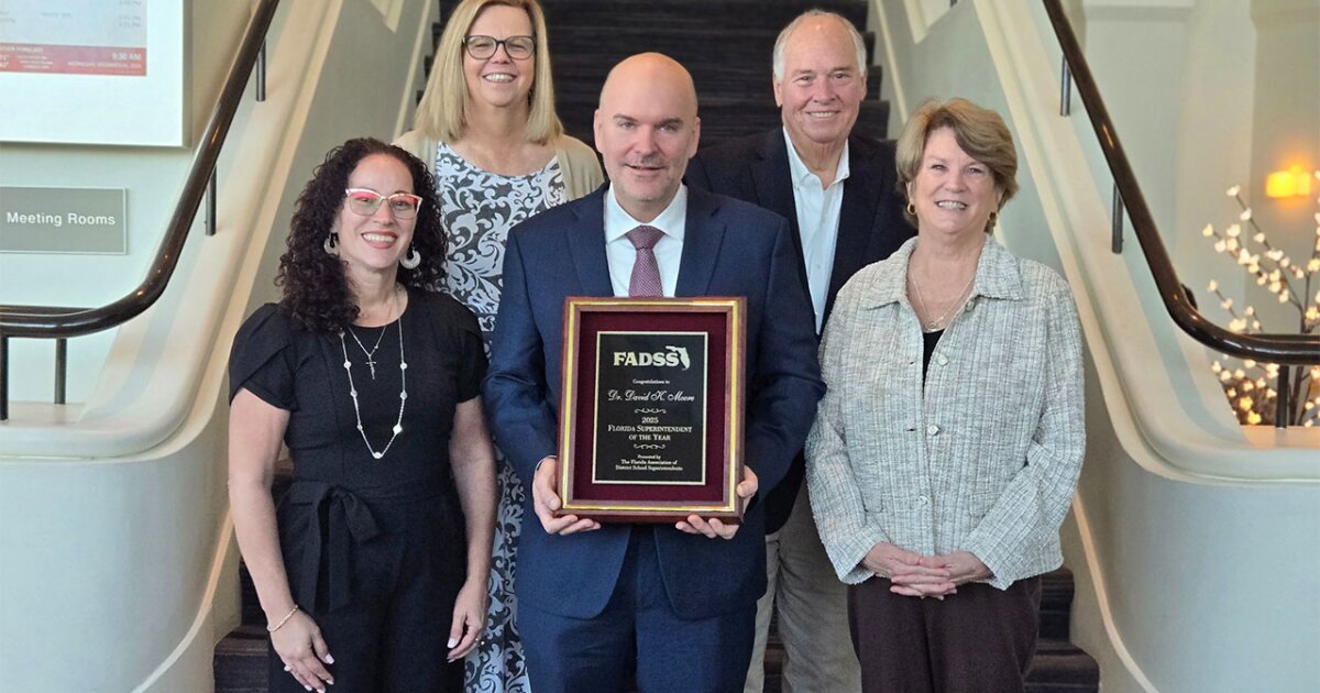 Local Superintendent Receives Top Honor From State