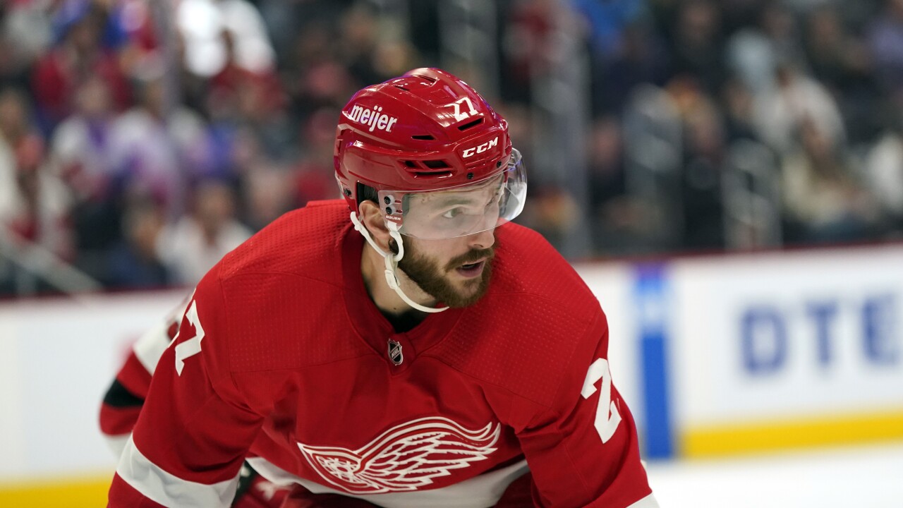 Red Wings forward Michael Rasmussen suspended for 2 games