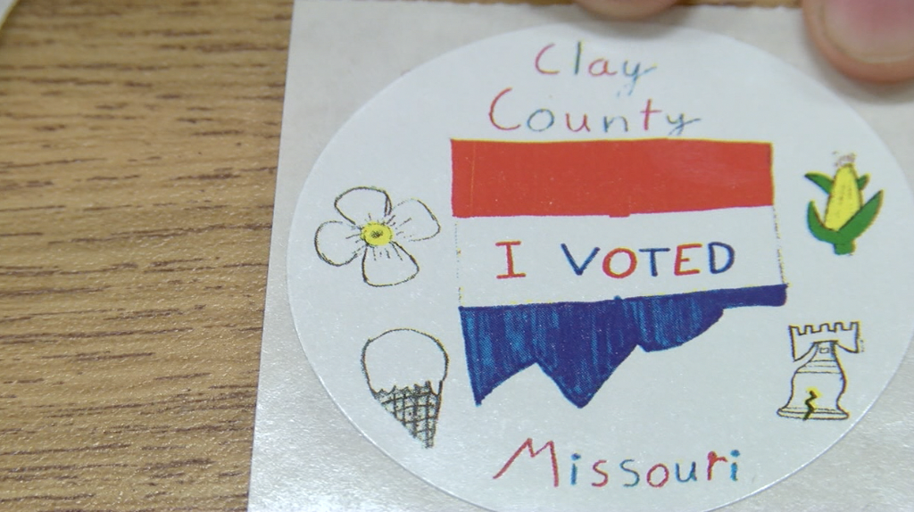 Sydney Lunt's "I Voted" Sticker Design
