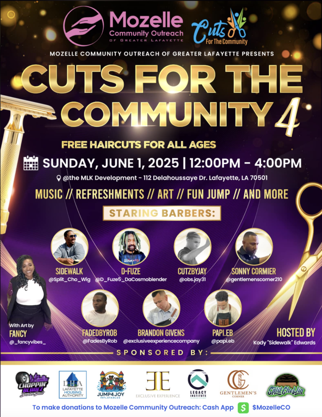 Cuts for the Community 4th annual event
