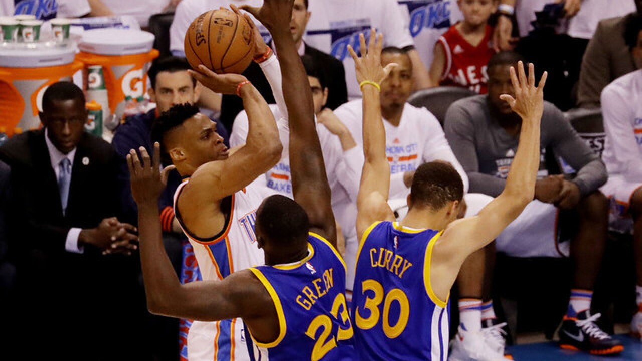 Thunder takes Warriors in Western Conf. Finals