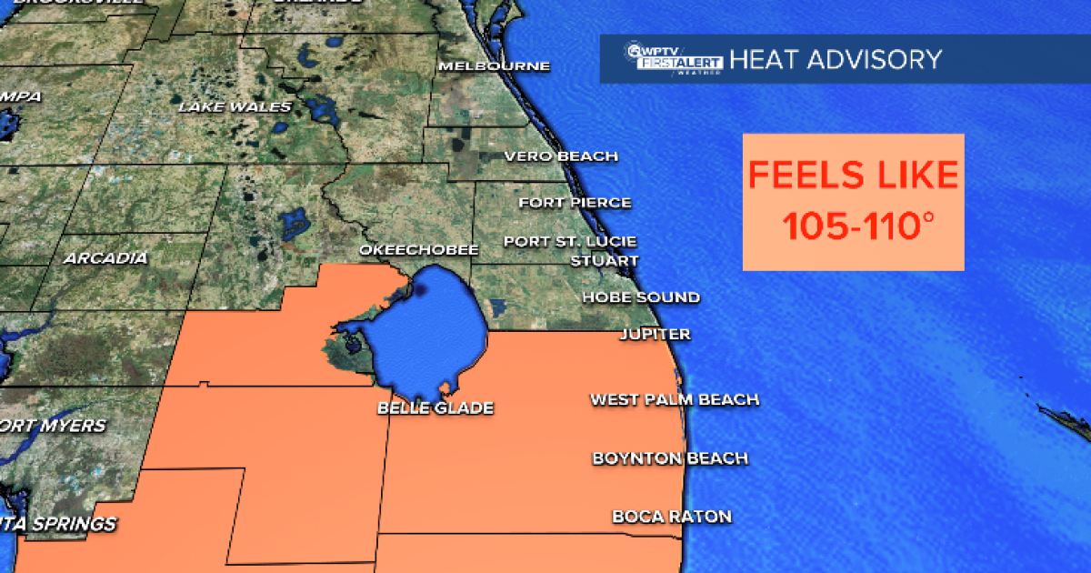 Heat advisory in effect. How hot will it feel outside?