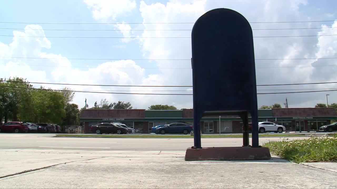 Jeff Brader had checks washed at this collection box on Northwest Second Street