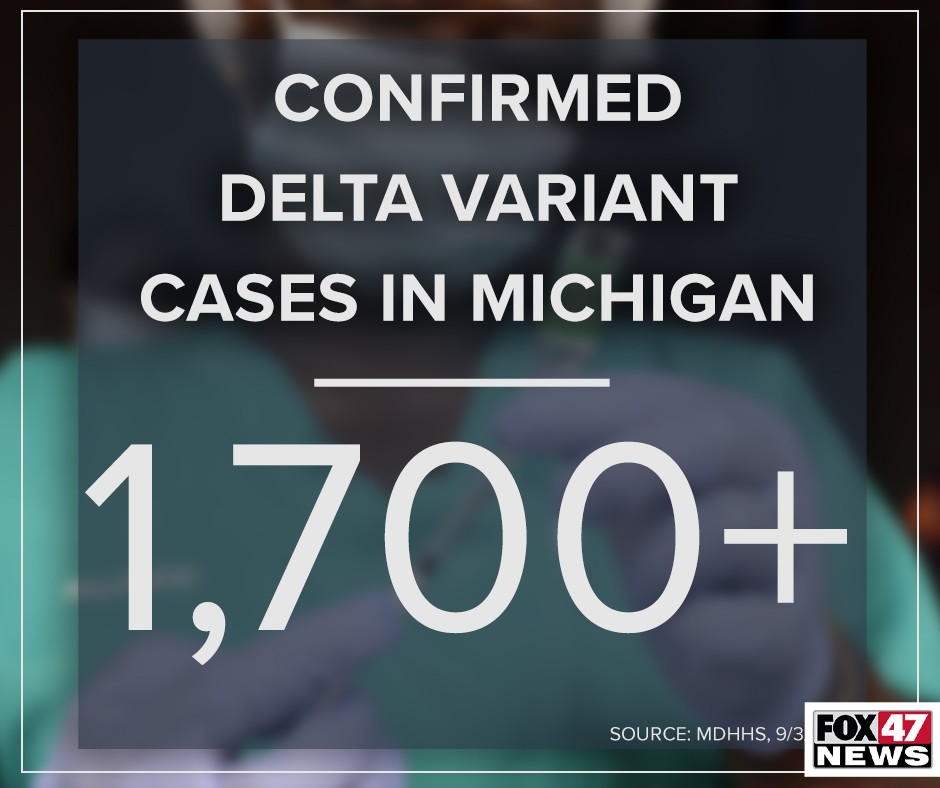 Confirmed Delta Variant Cases in Michigan